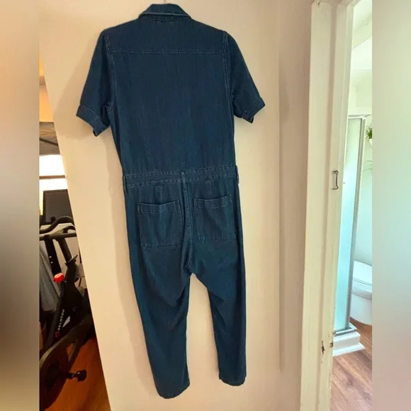 Everlane Short Sleeve Denim Coverall - Picture 7 of 9